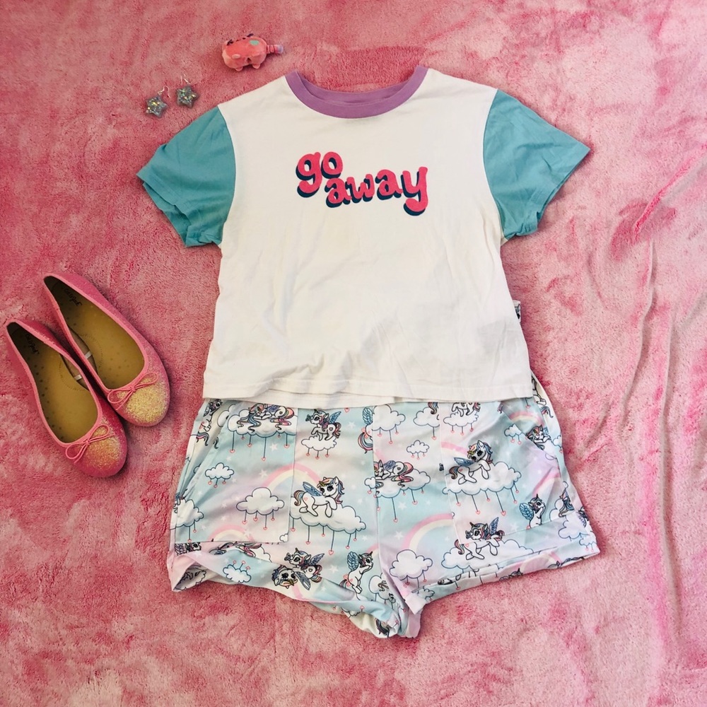 Go Away Lazy oaf crop top